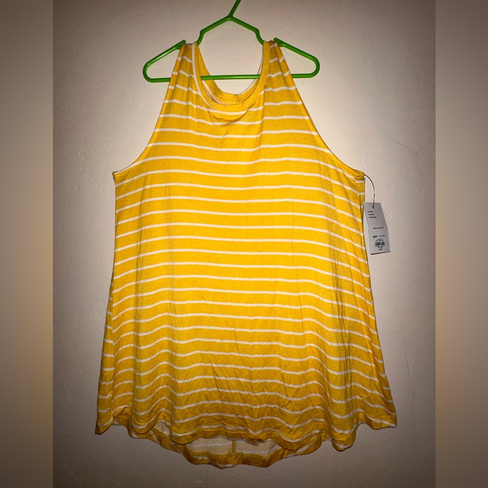 APT. 9- women’s XS- tank top- yellow striped
